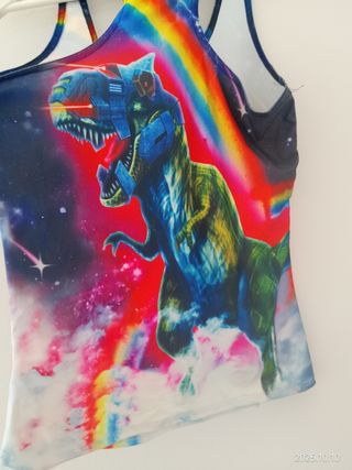 Camiseta tirantes mujer unicornio M nueva casual