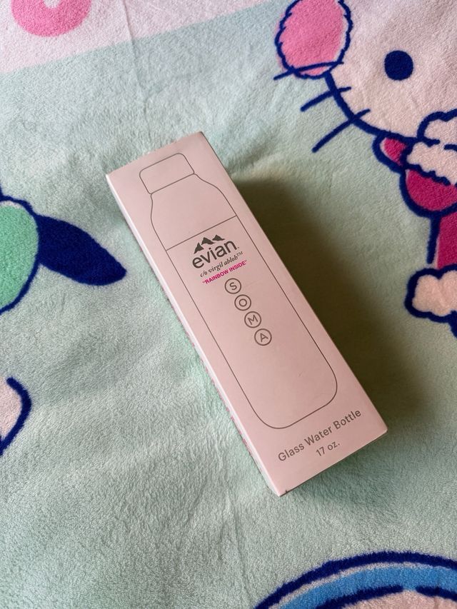 Evian x Virgil Abloh Botella de Vidrio