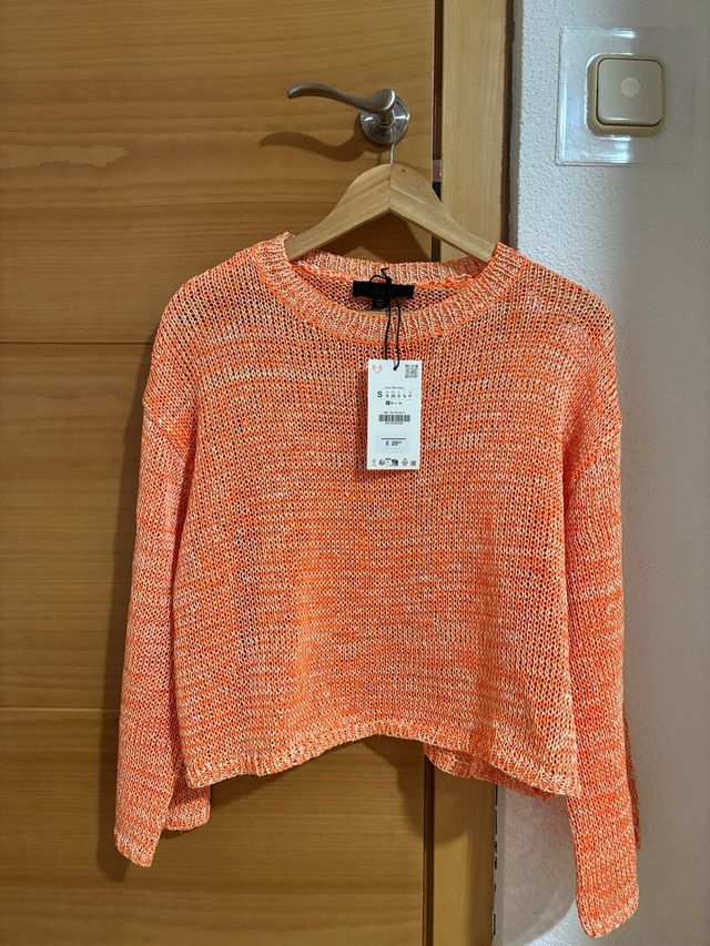 Jersey Zara Naranja Talla S