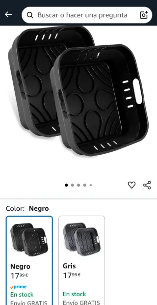 Moldes Silicona Freidora Aire (2 uds)