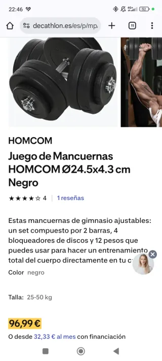 Mancuernas 50 kg