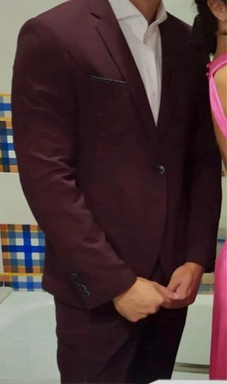 Traje Granate Hombre 
