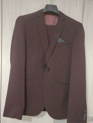 Traje Granate Hombre 