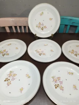 LIMOGES PLATOS LLANOS VINTAGE