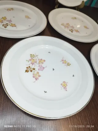 LIMOGES PLATOS LLANOS VINTAGE