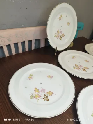 LIMOGES PLATOS LLANOS VINTAGE