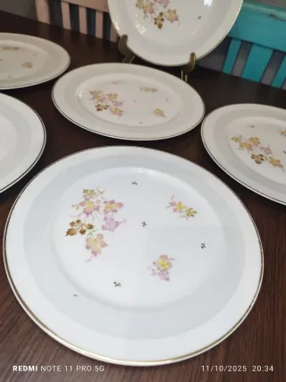 LIMOGES PLATOS LLANOS VINTAGE