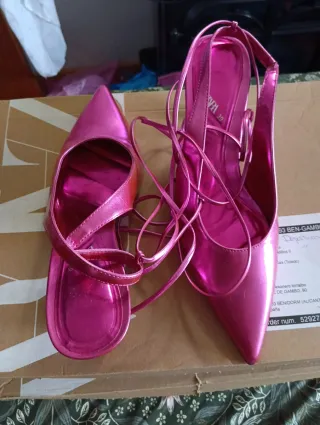 Zapatos Zara Talla 39 Rosa