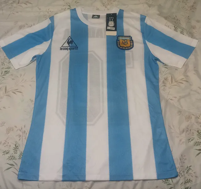 Camiseta Maradona Argentina 10 Vintage Mundial 82,