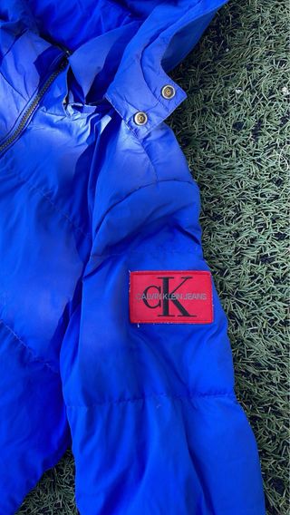 Chaqueta Calvin Klein Azul con Capucha