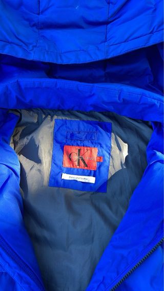 Chaqueta Calvin Klein Azul con Capucha