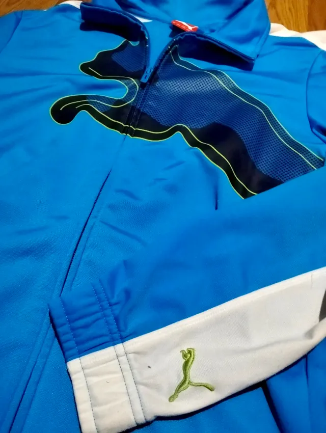 Sudadera Deportiva Puma Color Azul Talla M.