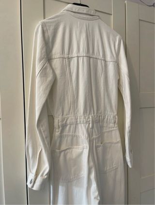 Mono vaquero blanco Zara 