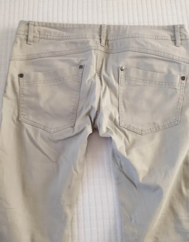 Pantaloni donna beige