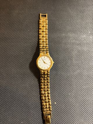 Reloj Seiko Quartz Dorado Original