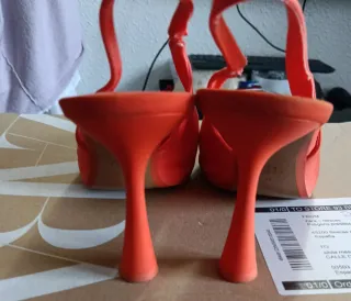 Zapatos Zara Naranja Talla 39