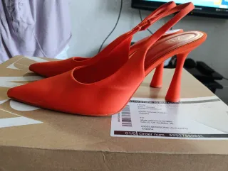 Zapatos Zara Naranja Talla 39