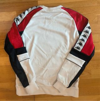 Sudadera Kappa Blanca y Roja