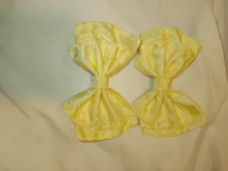 Lazos de pelo amarillos (2 unidades)