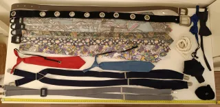 Corbatas, tirantes y cinturones para la farándula