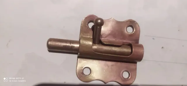 Cerrojo antiguo bronce años 50