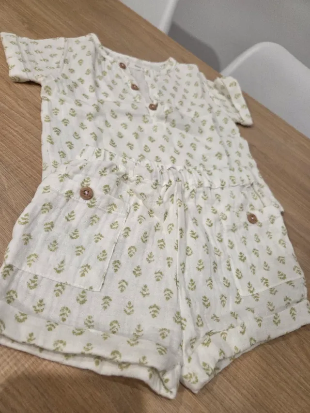 Conjunto bebé estampado floral