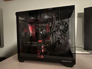 MUSETEX PC Gaming/AI Negro y Rojo