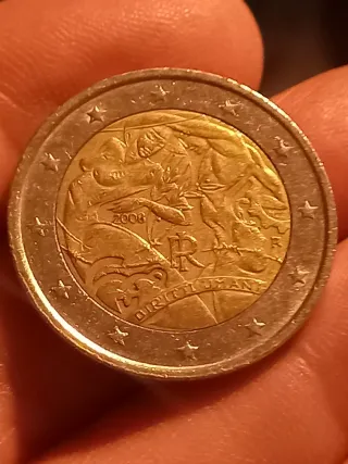 Moneta 2 Euro anno 2008