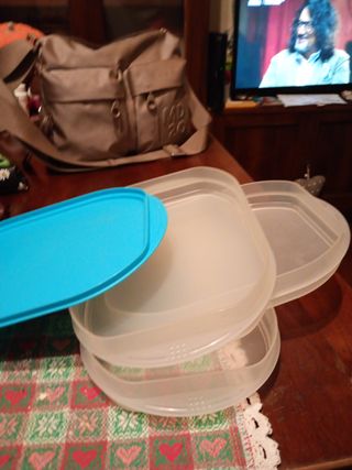 Set 3 Vassoi Tupperware Coperchio