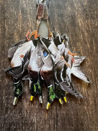 Llavero de caza percha de patos