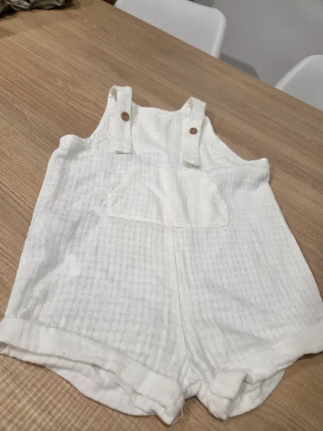 Conjunto verano niña blanco y azul marino