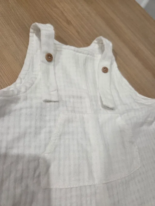 Conjunto verano niña blanco y azul marino