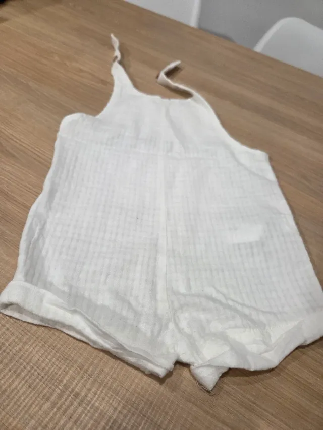 Conjunto verano niña blanco y azul marino