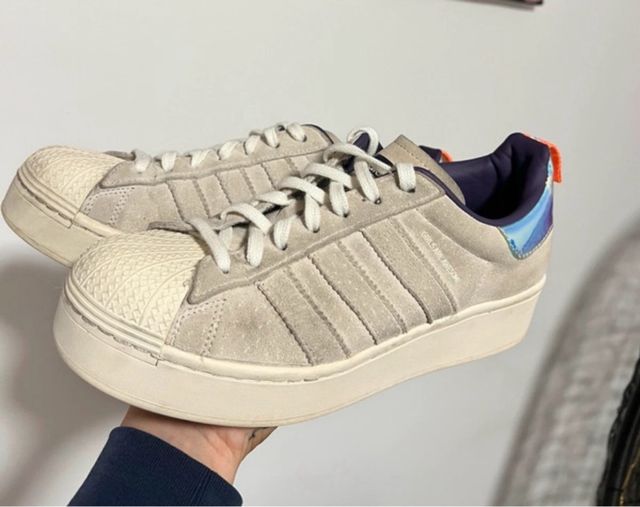Adidas Superstar Beige Púrpura