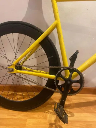 Bicicleta Amarilla Fixie/Pista