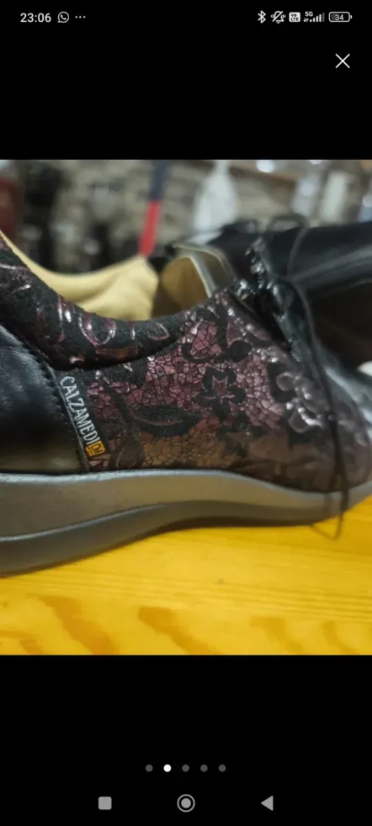 Calzamedi Mujer Talla 38 Negro/Morado