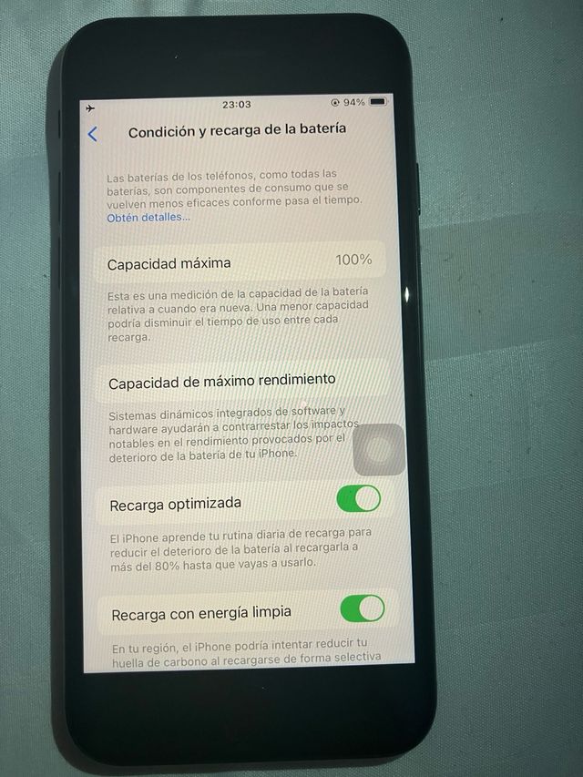 iPhone SE 2022 64GB Negro Batería 100%