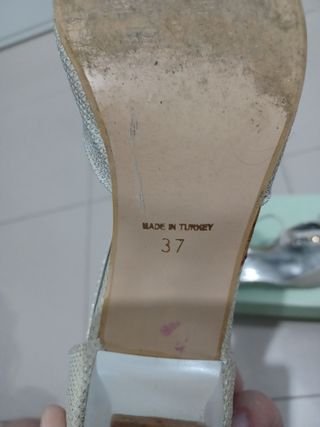 Zapatos de fiesta niña dorados/plateados