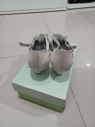 Zapatos de fiesta niña dorados/plateados