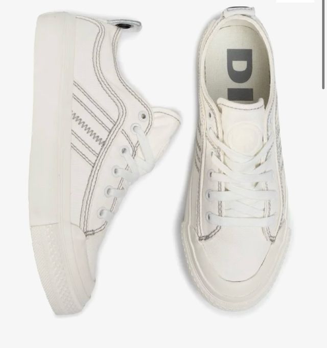 Zapatillas Diesel S Astico Low Lace Blancas