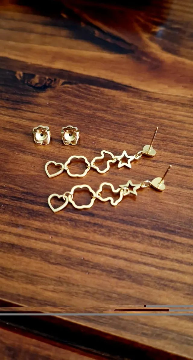 Pendientes TOUS Carrusel de Acero Inoxidable