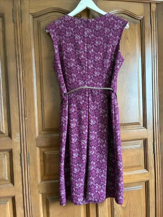 Vestido Roberto Verino, Sisas, Morado y Beige