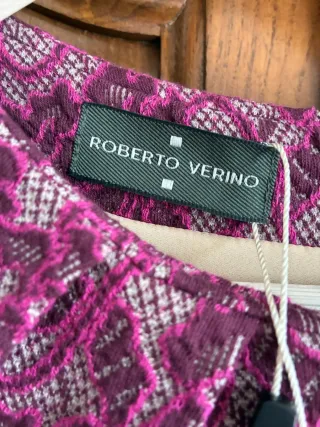 Vestido Roberto Verino, Sisas, Morado y Beige