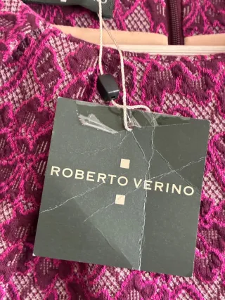 Vestido Roberto Verino, Sisas, Morado y Beige