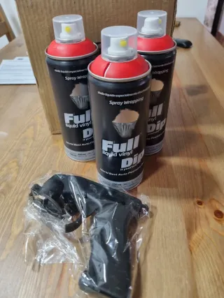 3 botes Full Dip Spray Vinilo Líquido