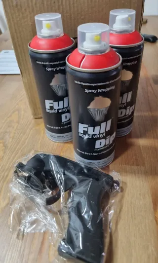 3 botes Full Dip Spray Vinilo Líquido