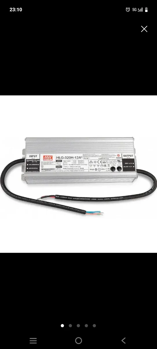 Fuente Alimentación MW HLG-320H-12A