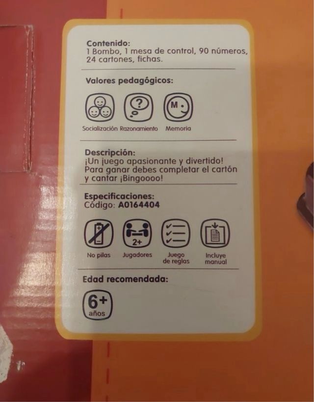 Bingo Juguettos Automático