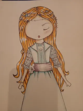 Ilustración Elita wanderer para comuniones 