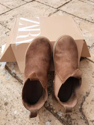 Botines piel Zara T.30